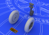 Eduard 648058 Bf 109E wheels 1/48 (EDUARD)